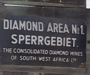 Zutritt verboten zum Diamantensperrgebiet